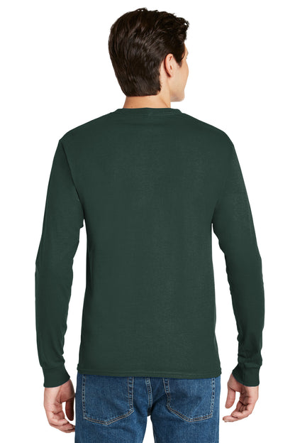 Hanes - Authentic 100% Cotton Long Sleeve T-Shirt. 5586