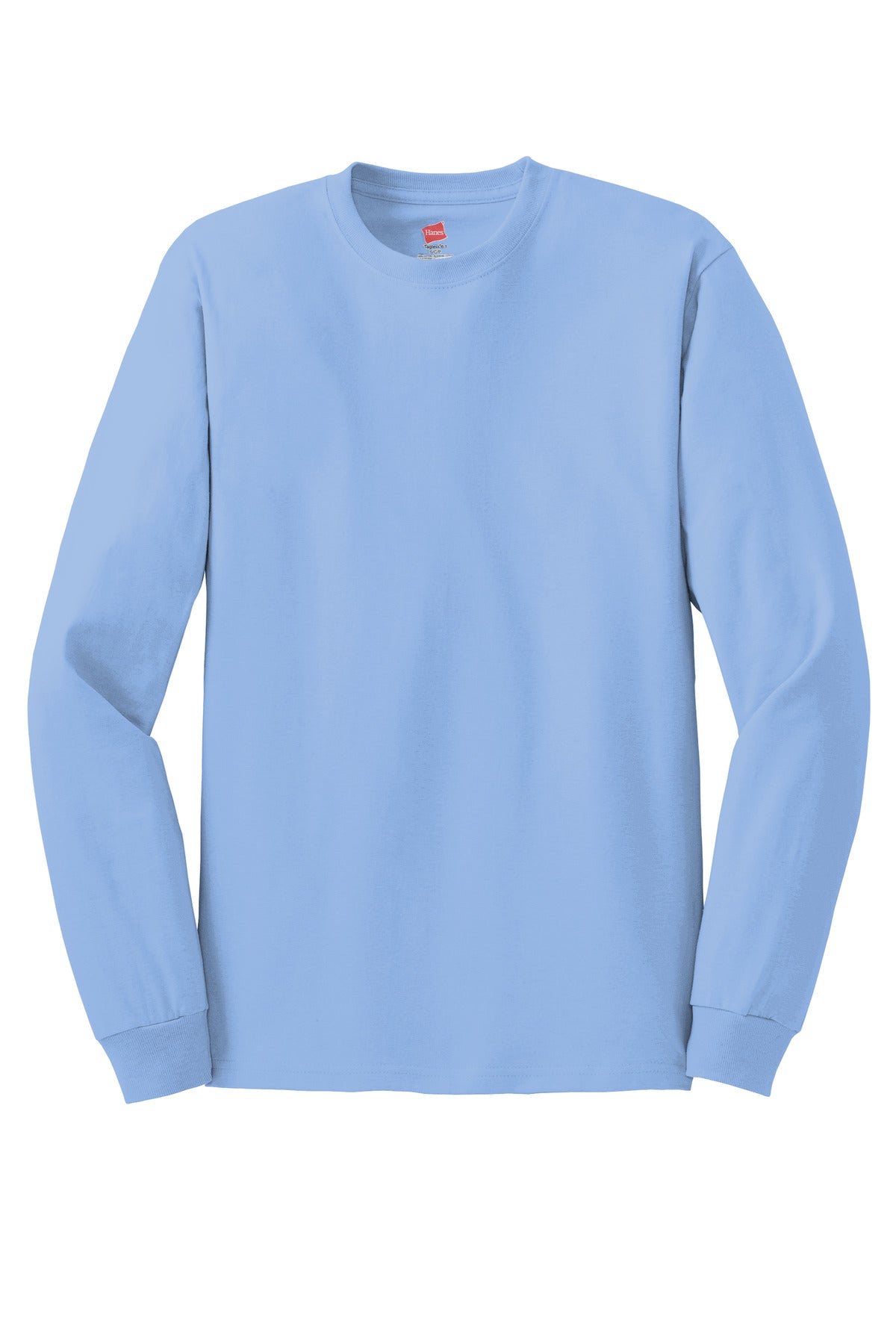 Hanes - Authentic 100% Cotton Long Sleeve T-Shirt. 5586