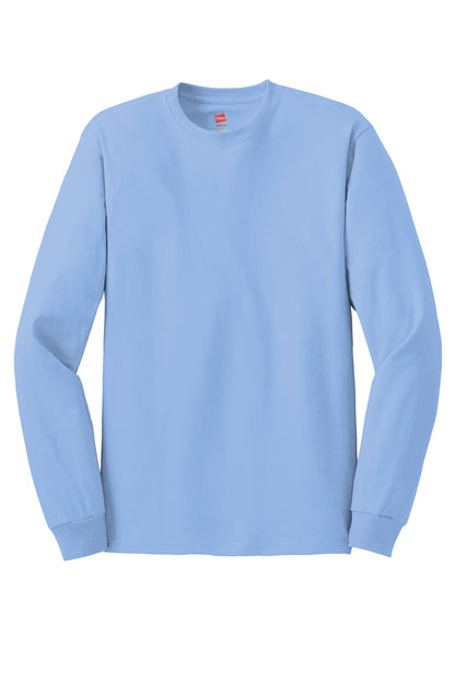 Hanes - Authentic 100% Cotton Long Sleeve T-Shirt. 5586