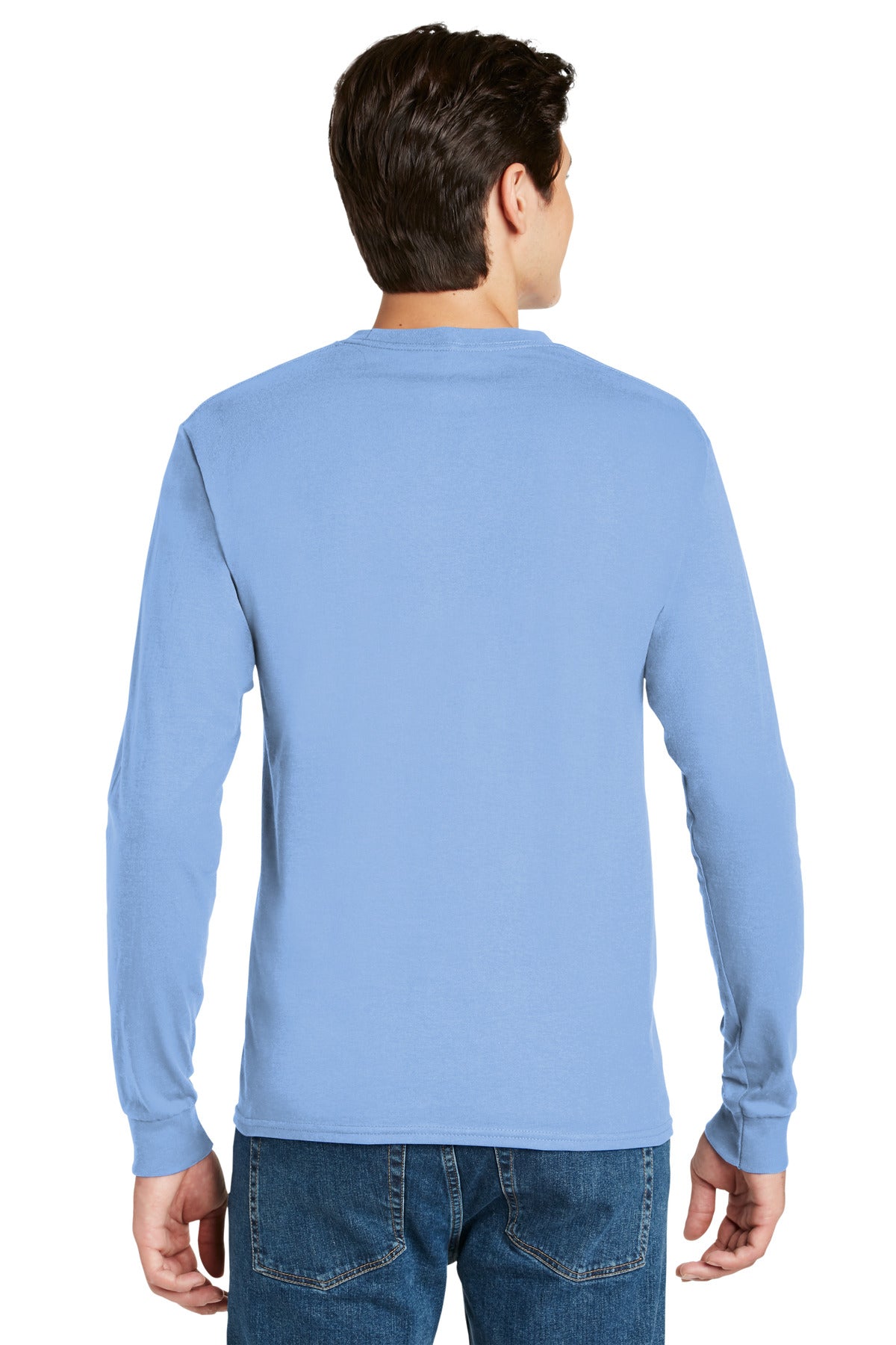 Hanes - Authentic 100% Cotton Long Sleeve T-Shirt. 5586