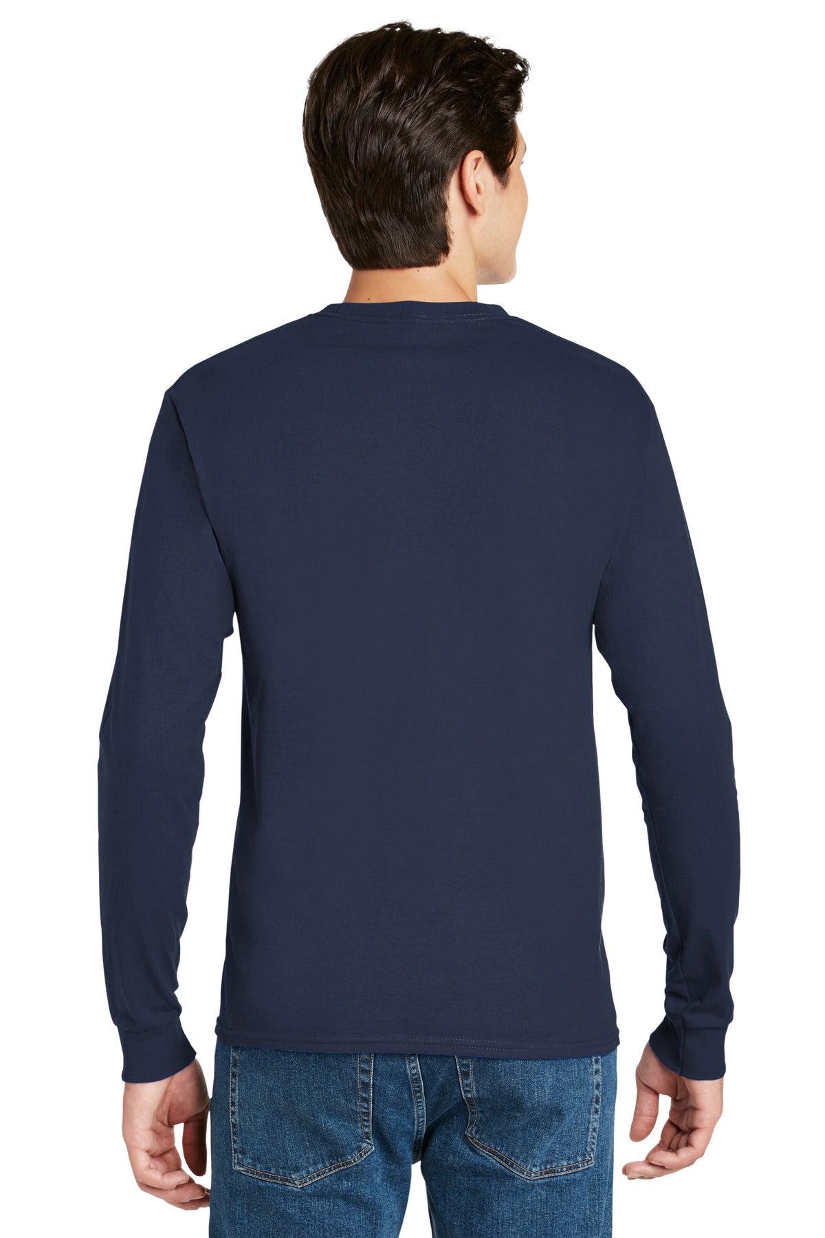 Hanes - Authentic 100% Cotton Long Sleeve T-Shirt. 5586