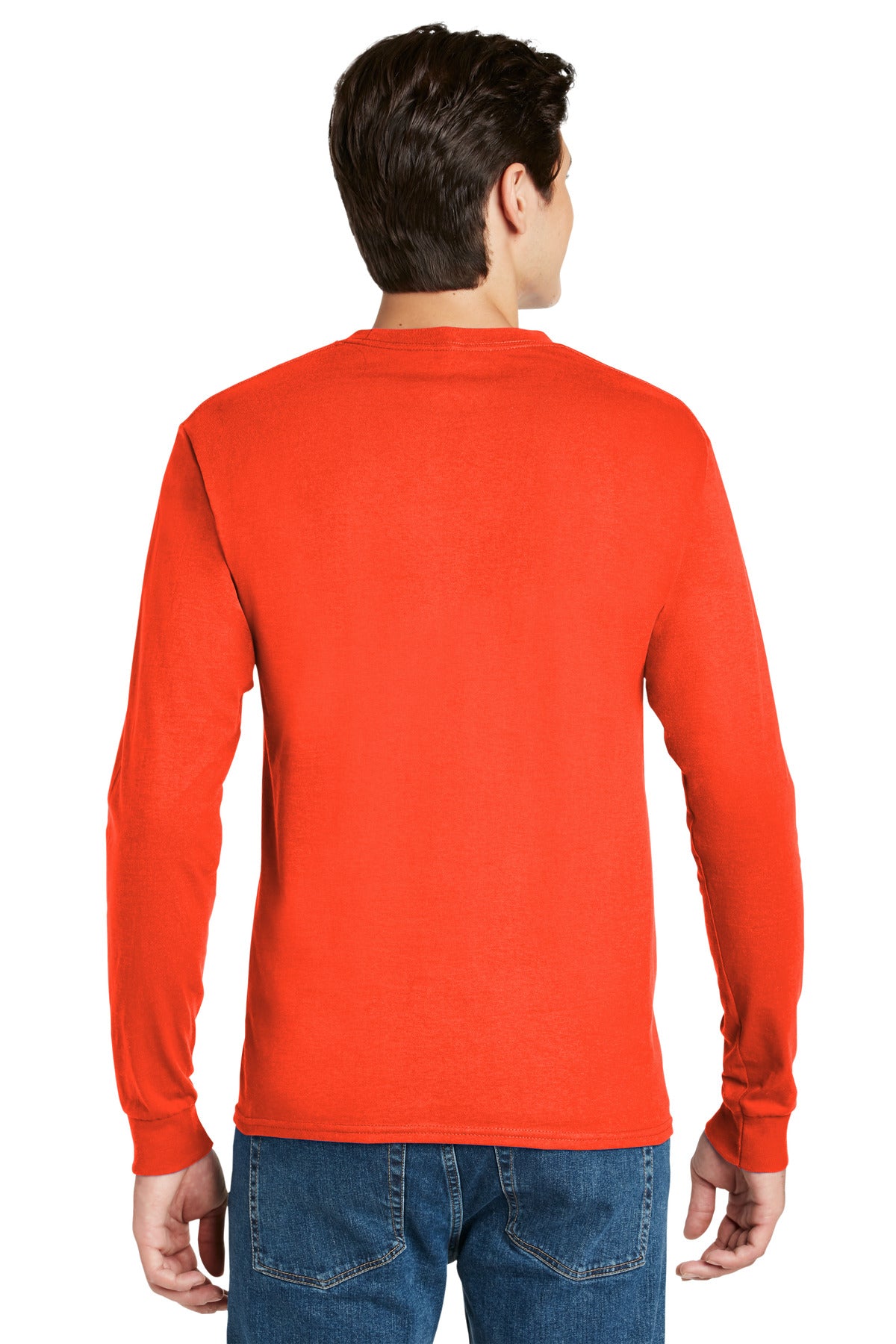 Hanes - Authentic 100% Cotton Long Sleeve T-Shirt. 5586