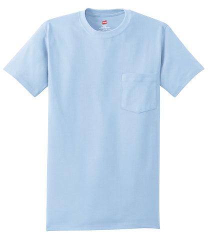 Hanes - Authentic 100% Cotton T-Shirt with Pocket. 5590