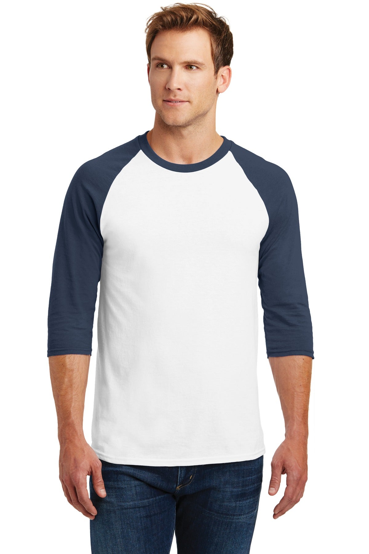 Gildan Heavy Cotton&#8482; 3/4-Sleeve Raglan T-Shirt. 5700