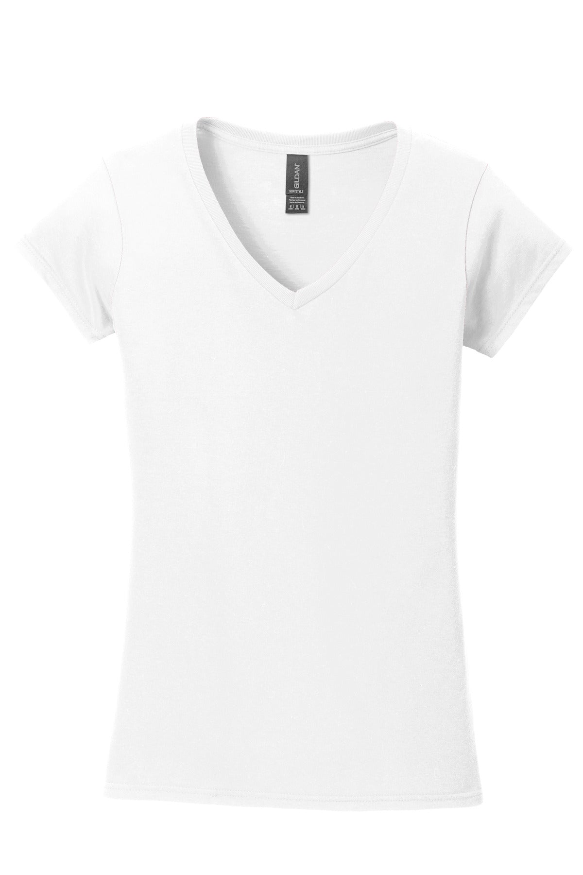 Gildan Softstyle Ladies Fit V-Neck T-Shirt. 64V00L