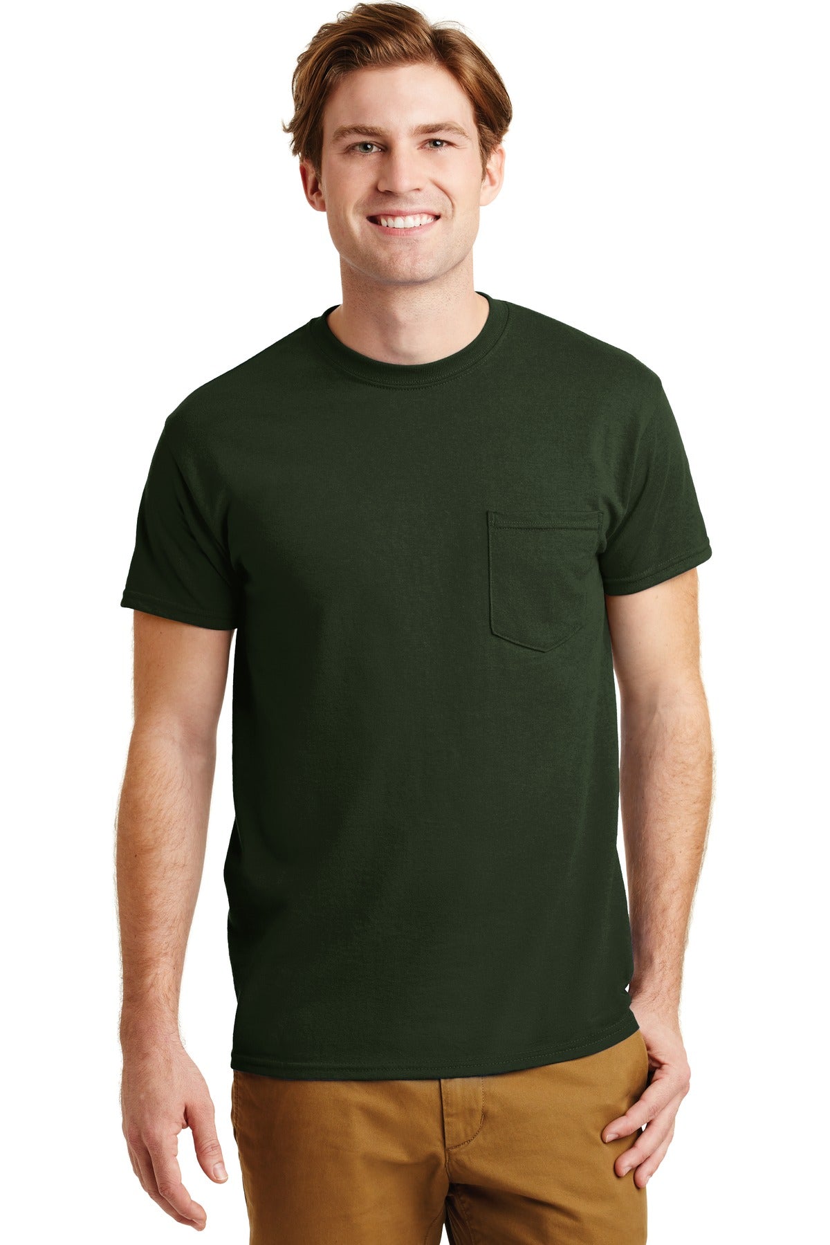 Gildan - DryBlend 50 Cotton/50 Poly Pocket T-Shirt. 8300