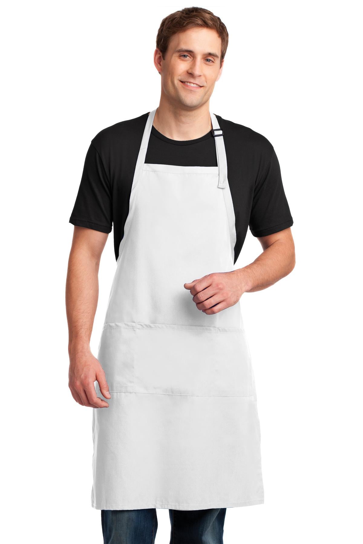 Port Authority Easy Care Extra Long Bib Apron with Stain Release. A700
