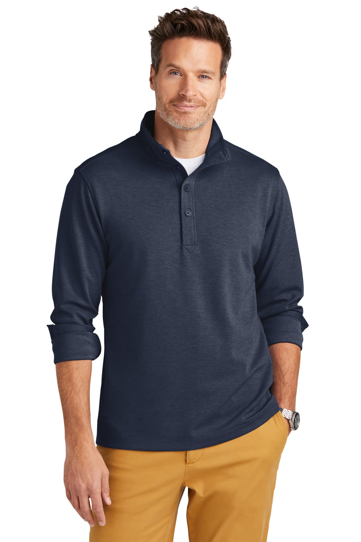 Brooks Brothers Mid-Layer Stretch 1/2-Button BB18202