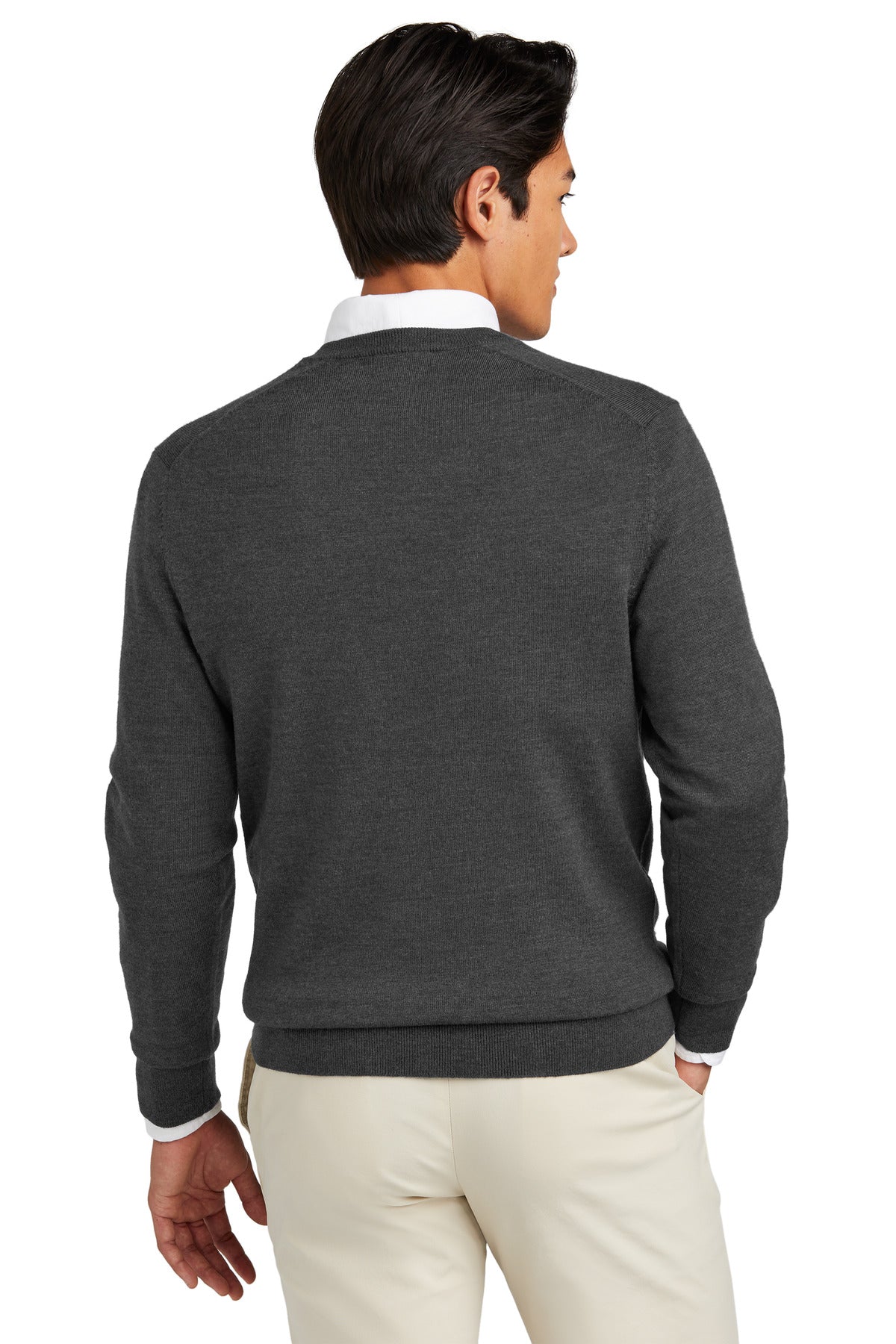 Brooks Brothers Washable Merino V-Neck Sweater BB18410