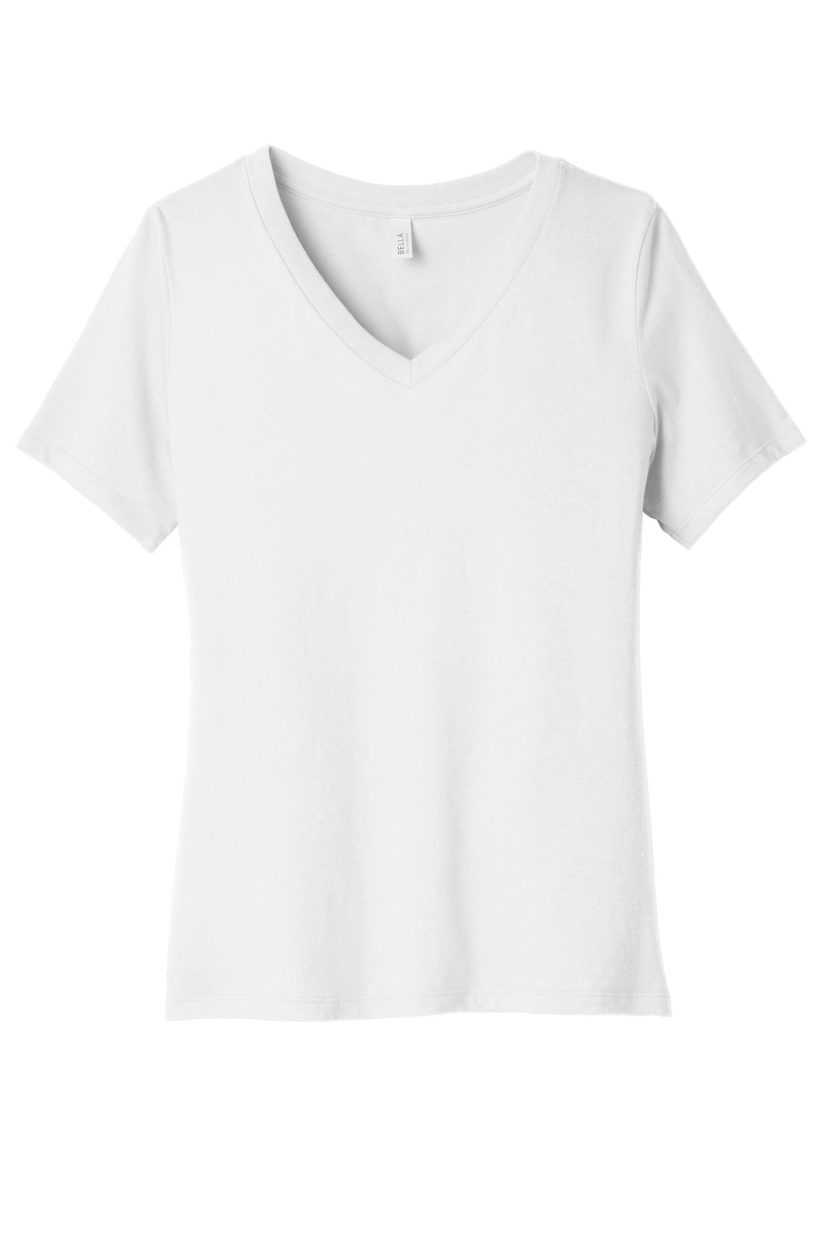 BELLA+CANVAS Women's Relaxed Jersey Short Sleeve V-Neck Tee. BC6405
