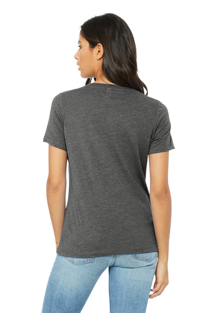 BELLA+CANVAS Women's Relaxed Triblend V-Neck Tee BC6415