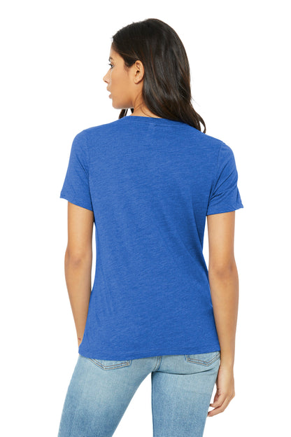 BELLA+CANVAS Women's Relaxed Triblend V-Neck Tee BC6415
