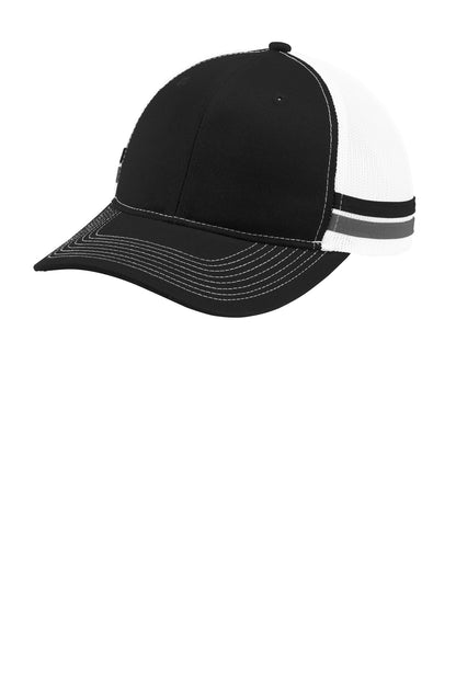 Port Authority Two-Stripe Snapback Trucker Cap. C113