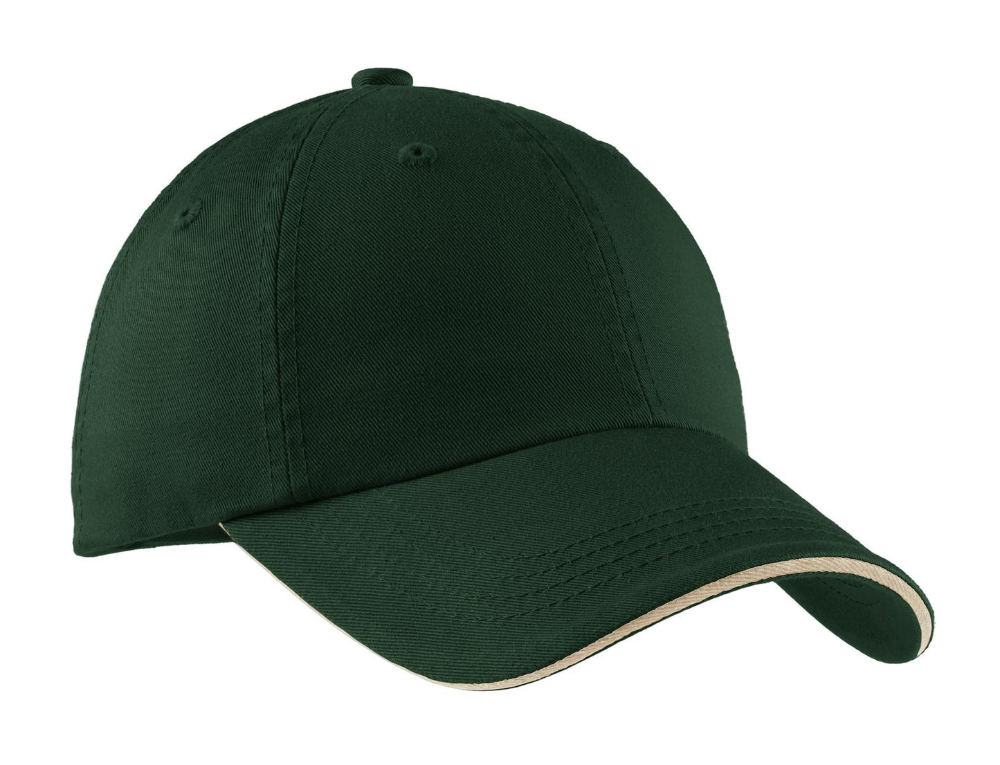Port Authority Sandwich Bill Cap with Striped Closure. C830