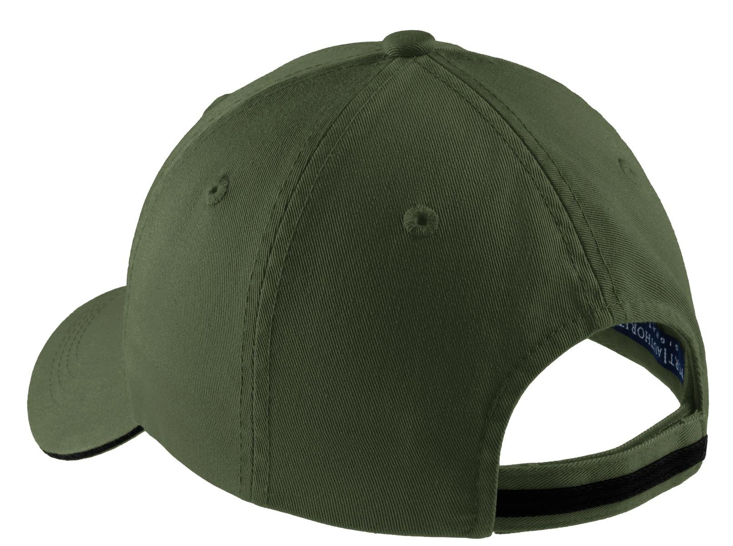 Port Authority Sandwich Bill Cap with Striped Closure. C830