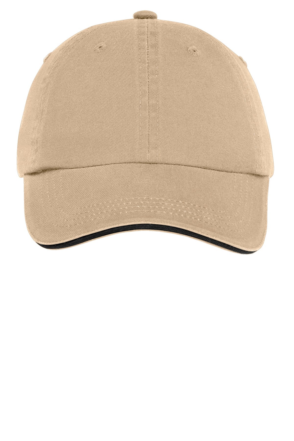Port Authority Sandwich Bill Cap with Striped Closure. C830