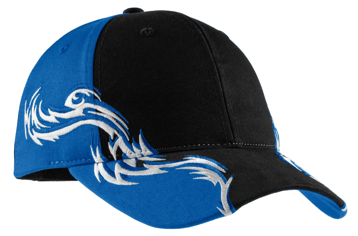 Port Authority Colorblock Racing Cap with Flames. C859