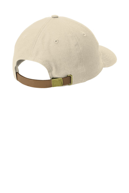 Port Authority Leather Strap Cap C963