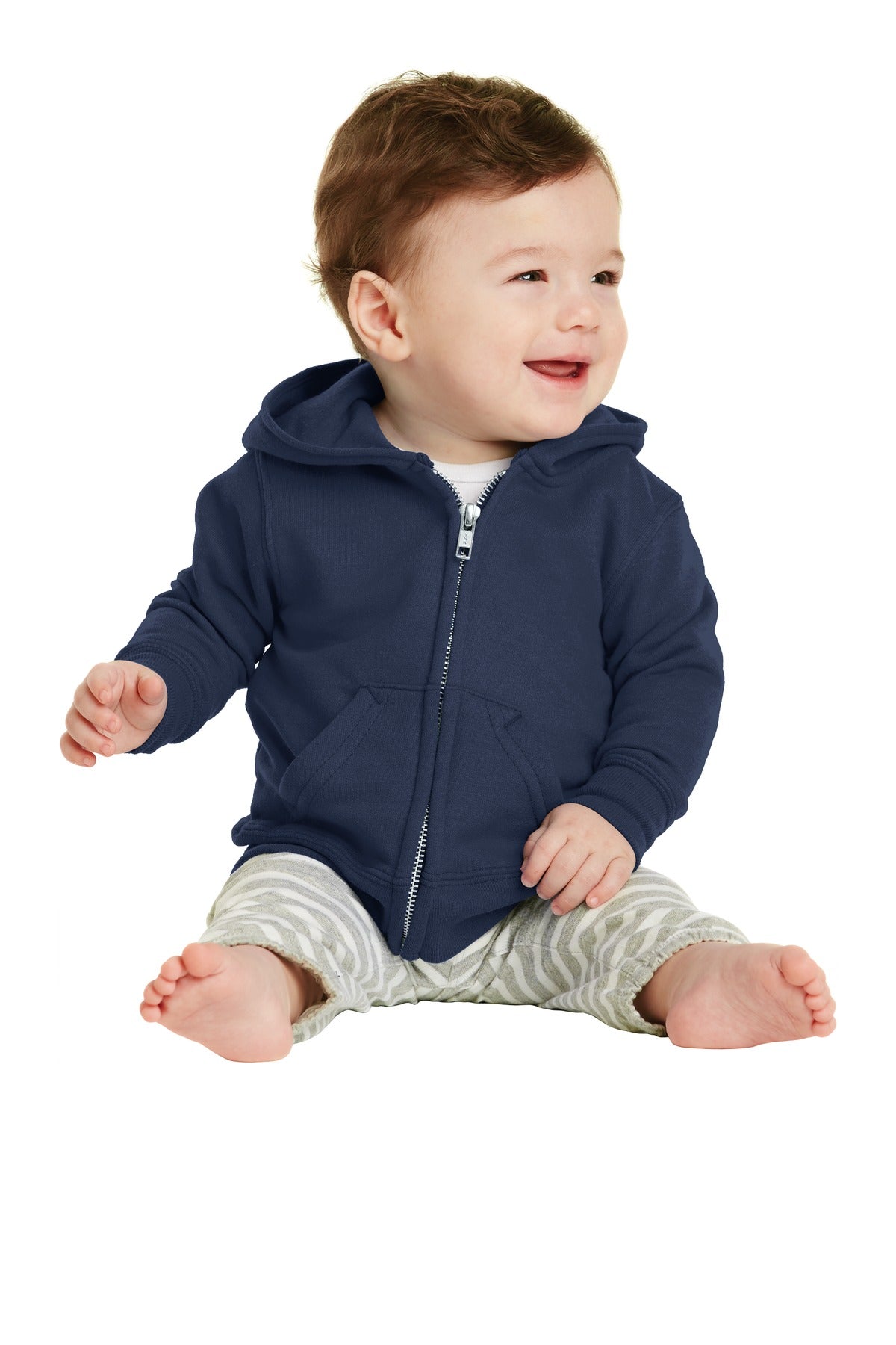 Port & Company Infant Core Fleece Full-Zip Hooded Sweatshirt. CAR78IZH