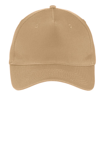 Port & Company®Five-Panel Twill Cap. CP86