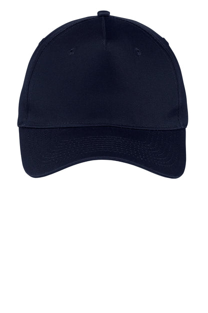 Port & Company®Five-Panel Twill Cap. CP86