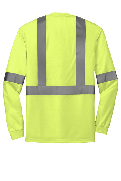 CornerStone ANSI 107 Class 2 Long Sleeve Safety T-Shirt. CS401LS