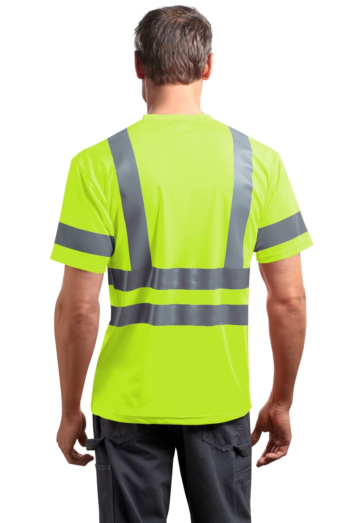 CornerStone - ANSI 107 Class 3 Short Sleeve Snag-Resistant Reflective T-Shirt. CS408