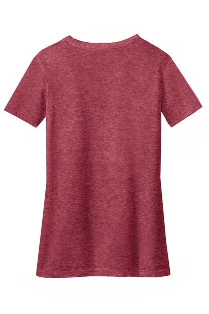 District Women's Perfect Blend CVC V-Neck Tee. DM1190L