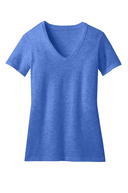 District Women's Perfect Blend CVC V-Neck Tee. DM1190L