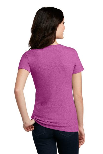 District Women's Perfect Blend CVC V-Neck Tee. DM1190L