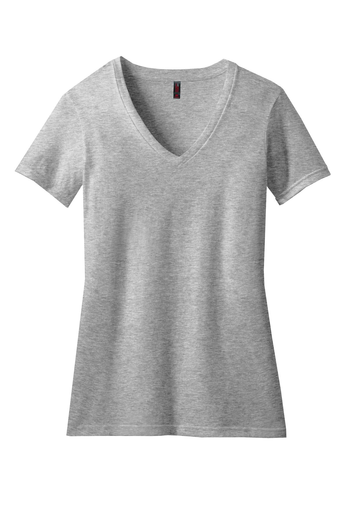 District Women's Perfect Blend CVC V-Neck Tee. DM1190L