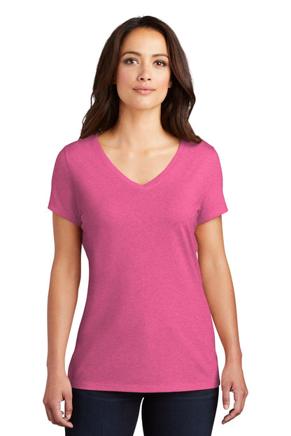 District Women's Perfect Tri V-Neck Tee. DM1350L