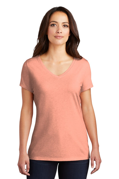 District Women's Perfect Tri V-Neck Tee. DM1350L