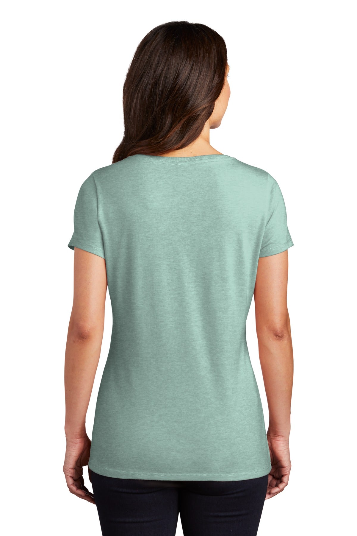 District Women's Perfect Tri V-Neck Tee. DM1350L