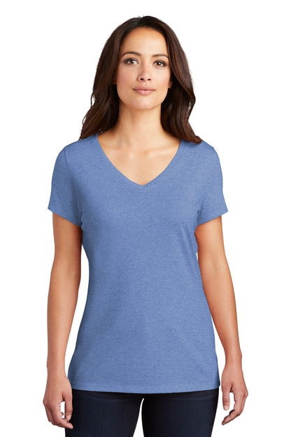 District Women's Perfect Tri V-Neck Tee. DM1350L