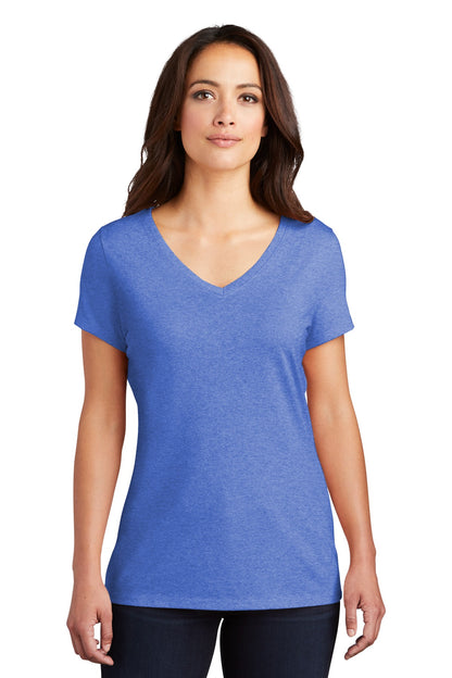 District Women's Perfect Tri V-Neck Tee. DM1350L