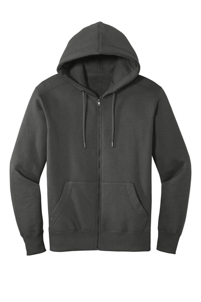 District Perfect Weight Fleece Full-Zip Hoodie DT1103