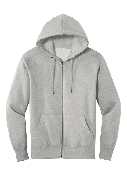 District Perfect Weight Fleece Full-Zip Hoodie DT1103