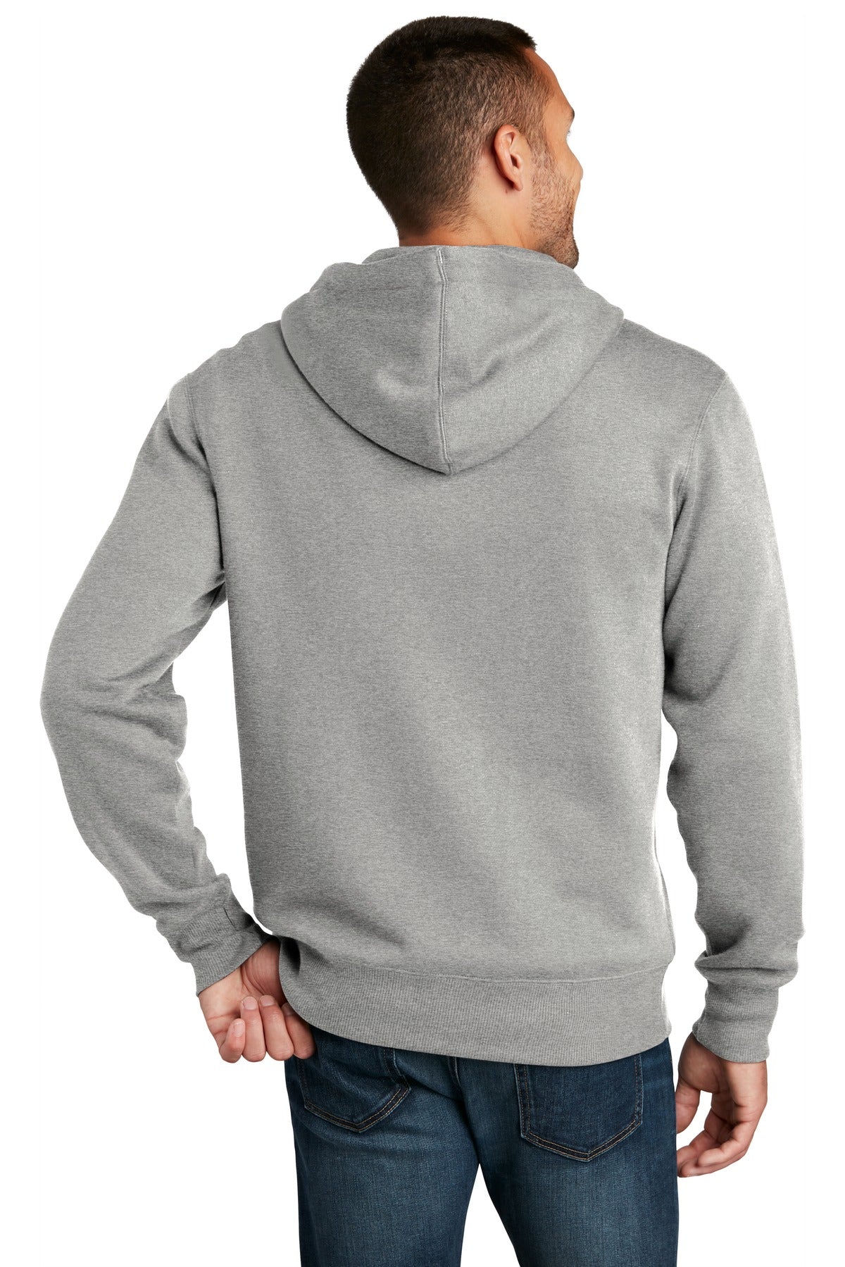 District Perfect Weight Fleece Full-Zip Hoodie DT1103