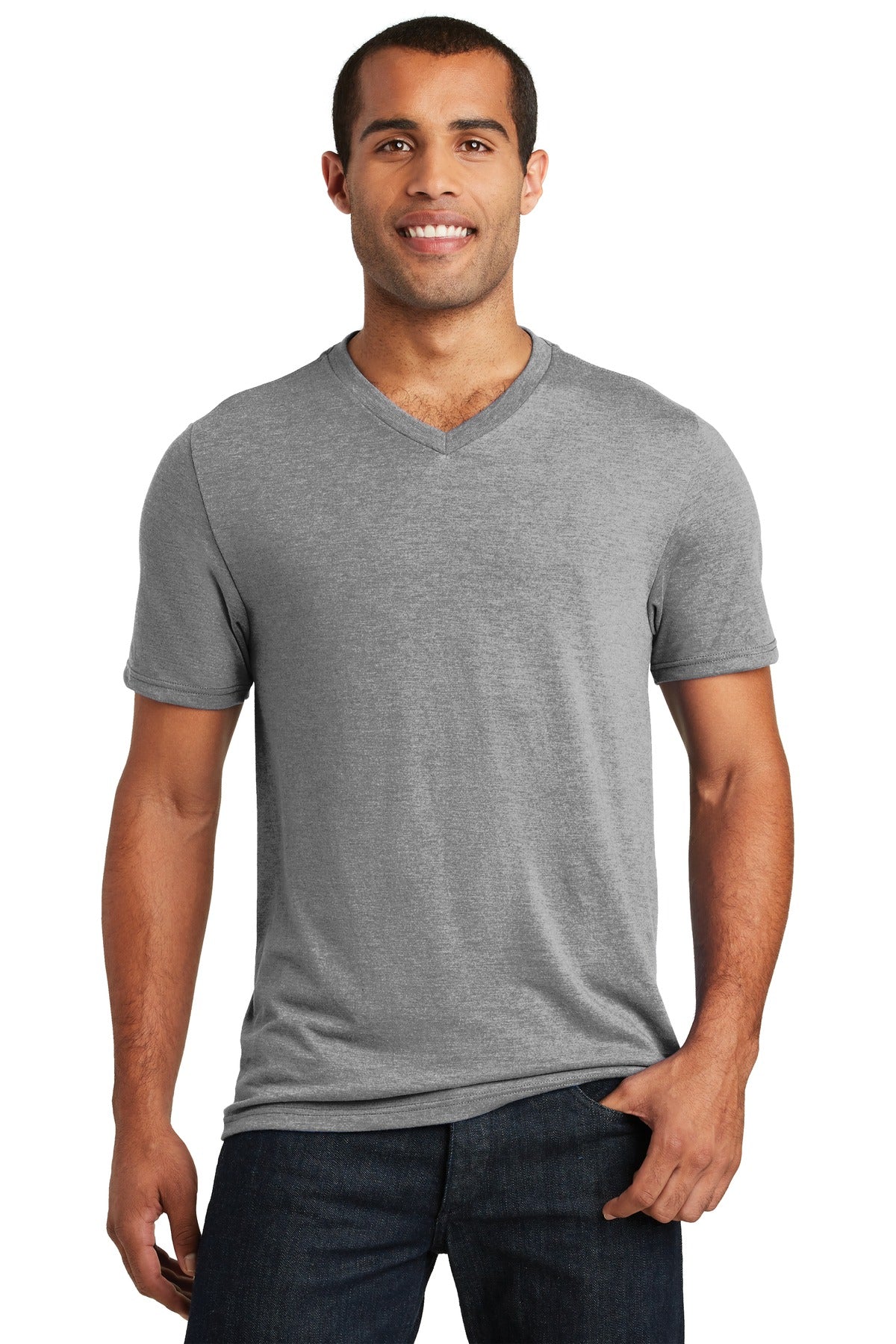 District Perfect Tri V-Neck Tee. DT1350