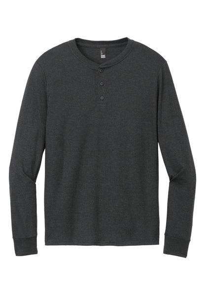 District Perfect Tri Long Sleeve Henley DT145