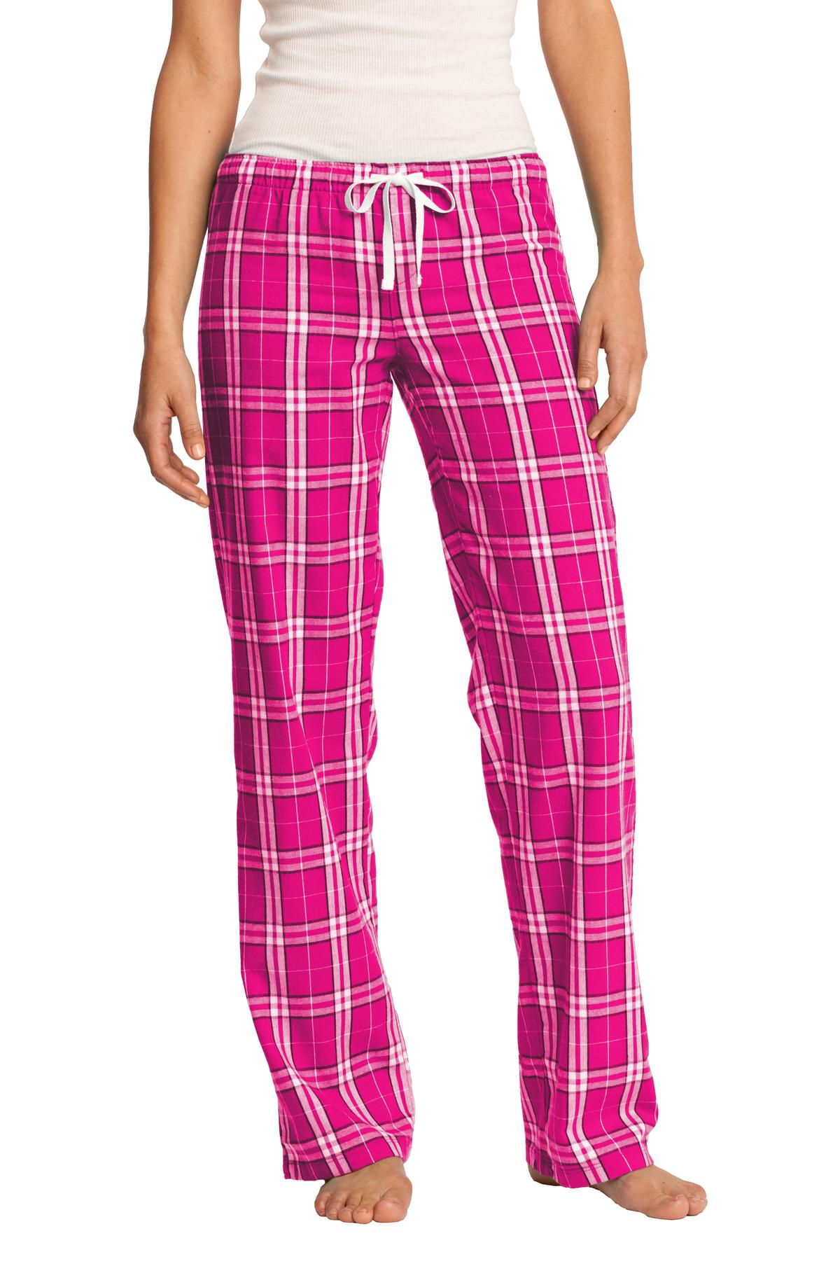 District Women's Flannel Plaid Pant. DT2800