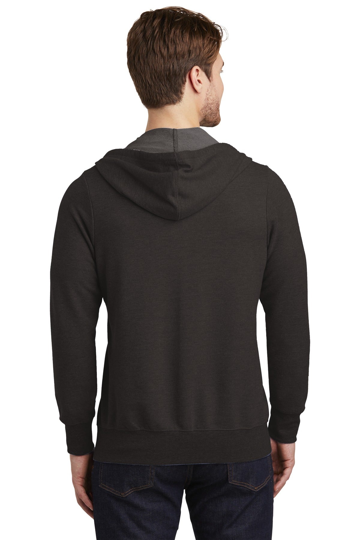 District Perfect Tri French Terry Full-Zip Hoodie. DT356