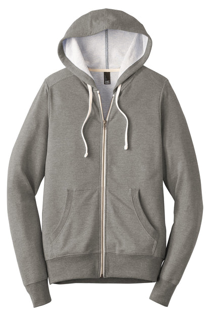 District Perfect Tri French Terry Full-Zip Hoodie. DT356