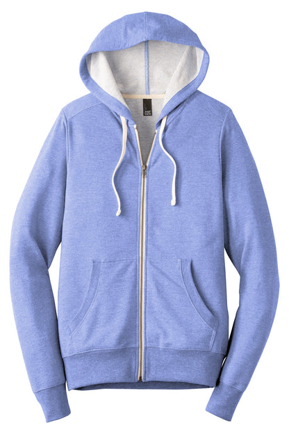 District Perfect Tri French Terry Full-Zip Hoodie. DT356