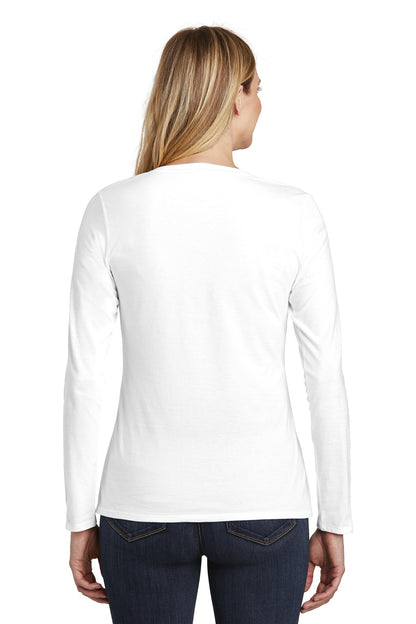 District Women's Very Important Tee Long Sleeve V-Neck. DT6201