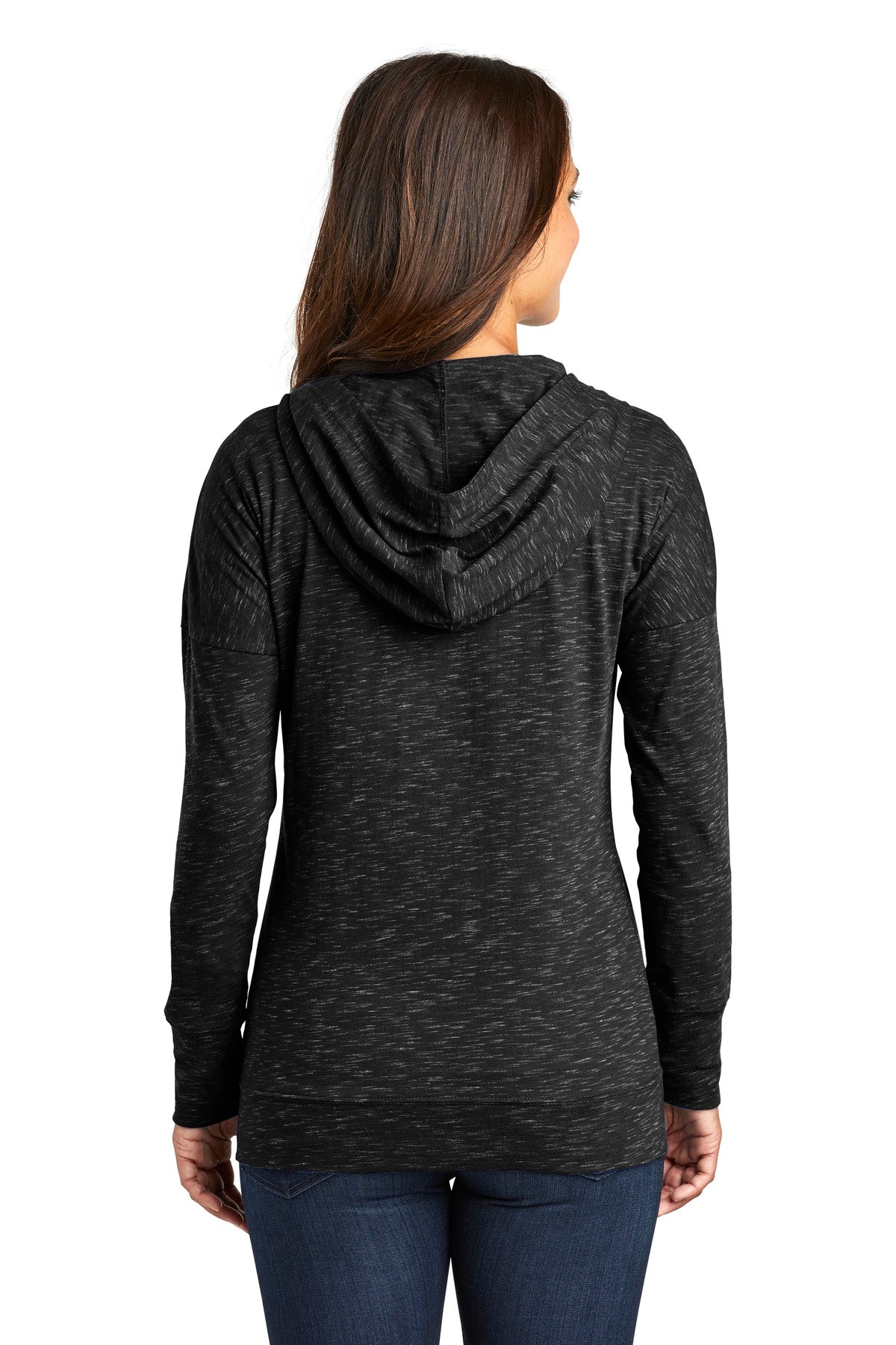 District Women's Medal Full-Zip Hoodie. DT665