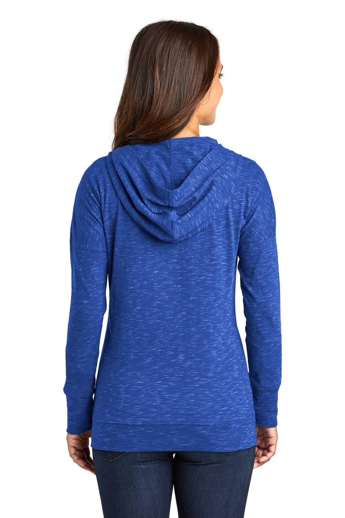 District Women's Medal Full-Zip Hoodie. DT665