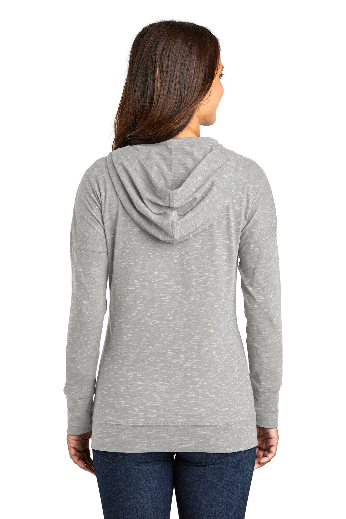District Women's Medal Full-Zip Hoodie. DT665