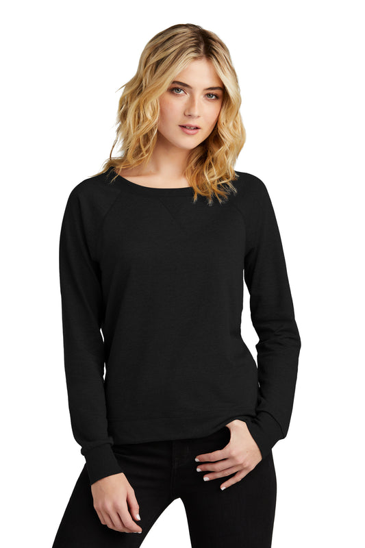 District Women's Featherweight French Terry™ Long Sleeve Crewneck DT672